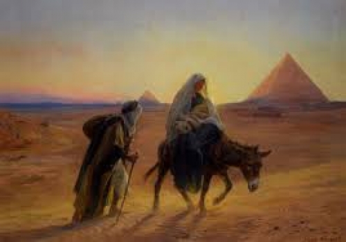 Quanto tempo a sagrada família permaneceu  no Egito?