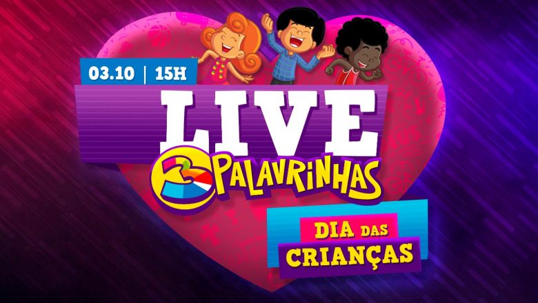 ”3 Palavrinhas”, maior canal infantil Cristão do Brasil, promove live em comemoração ao Dia das Crianças