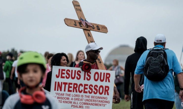Americanos intercederam em oração na capital do país no dia do arrependimento, Marcha de Oração