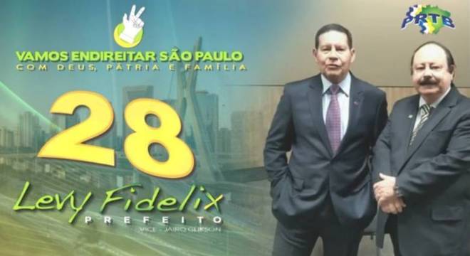 Em vídeo de campanha, Mourão pede votos para Levy Fidelix em SP