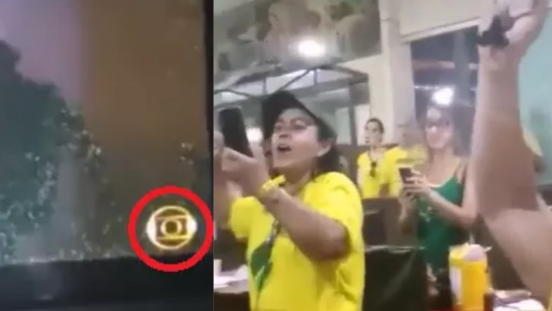 Vídeo: Em restaurante, cidadãos se unem, entoam contra a Globo e pedem para o estabelecimento trocar de canal na TV