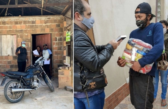 Bíblias e alimentos são entregues em favelas de SP por instituição cristã internacional