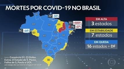 Brasil ultrapassa 154 mil mortes por Covid; média móvel volta a ficar acima de 500 – G1