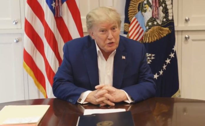Em vídeo, Trump diz que ‘está bem’ e ‘firme para voltar’ ao trabalho