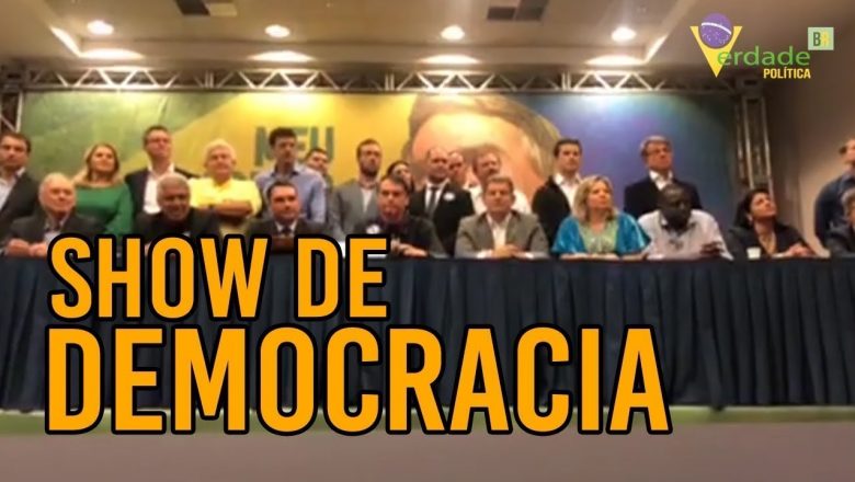 Foi um ‘SHOW’ de DEMOCRACIA de Bolsonaro e PSL diante dos jornalistas