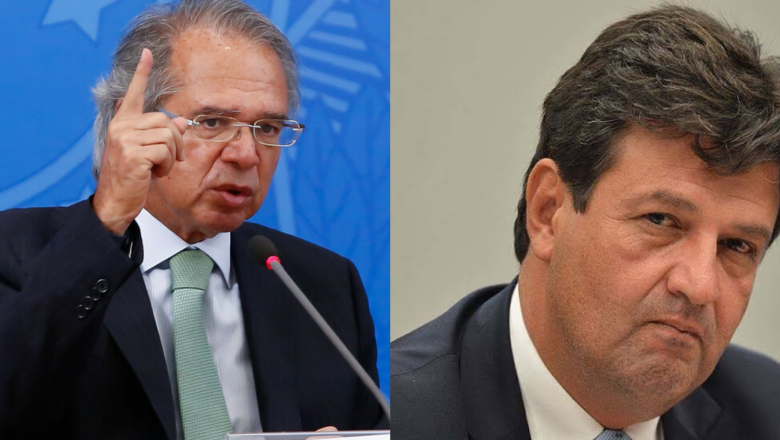 Paulo Guedes sobe o tom contra Mandetta e diz que o ex-ministro é “um animador de televisão”