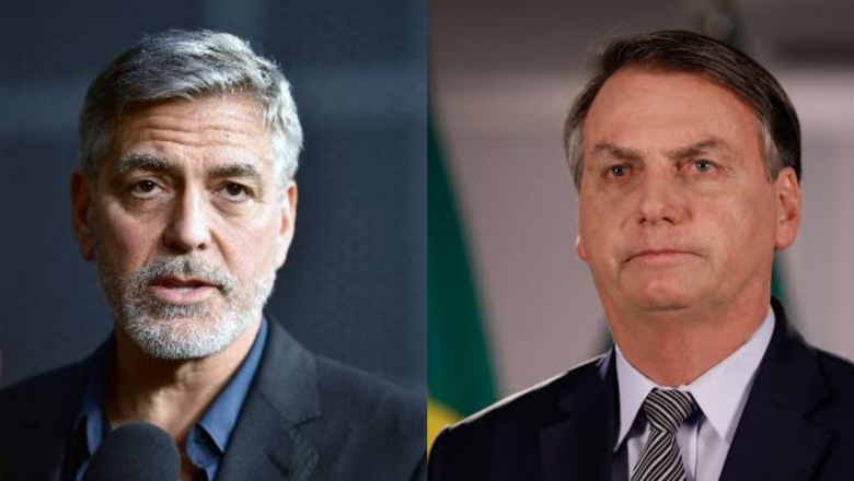 Ator americano George Clooney profere críticas contra Bolsonaro, e o ataca: “Muita raiva e ódio”