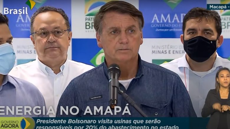 Bolsonaro anuncia isenção na conta de luz no Amapá
