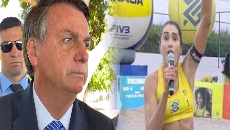 Jogadora de vôlei é inocentada após gritar “Fora, Bolsonaro” durante entrevista ao vivo