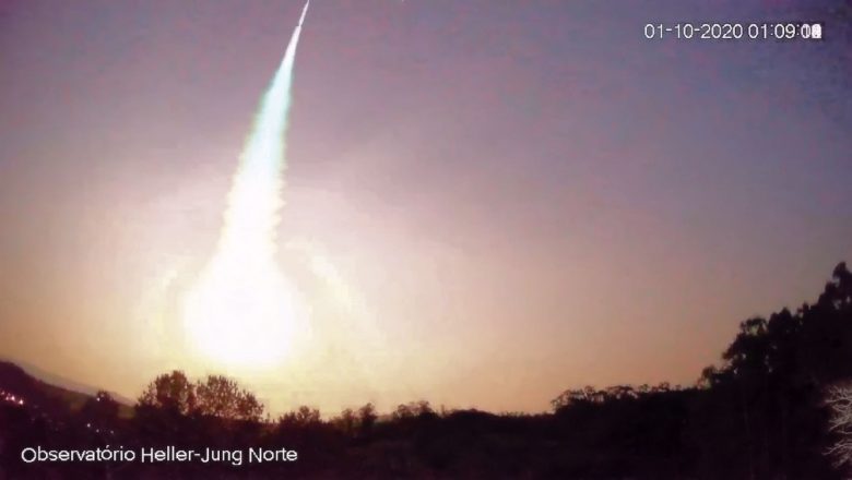 Meteoro que caiu em Vacaria pesa 9 toneladas e tem 1,74 metro de altura, dizem especialistas