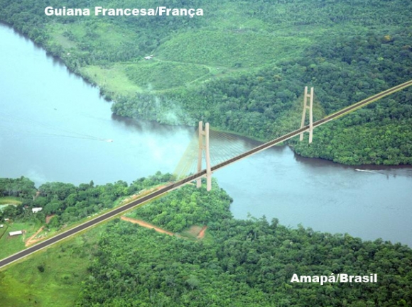 A fronteira entre Brasil e França
