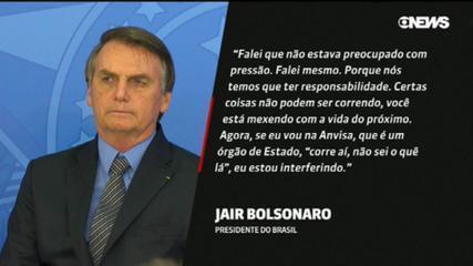 Bolsonaro diz que são os laboratórios que deveriam ter interesse em vender vacina para o Brasil e que nenhum ainda apresentou pedido para liberação na Anvisa – G1