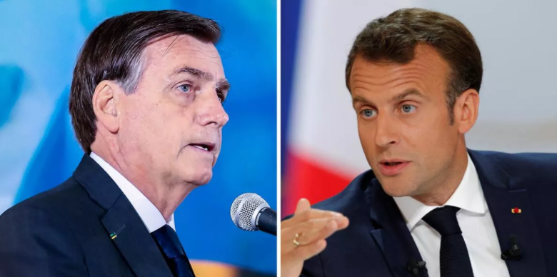 Bolsonaro reage a Macron, presidente da França: ‘Falando besteira, não conhece nem seu país. Quer reflorestar a França? Temos mudas para isso’