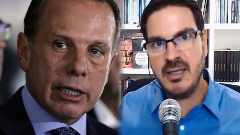 Ao vivo, João Doria ataca jornalista conservador: “Defensor de um governo homicida”