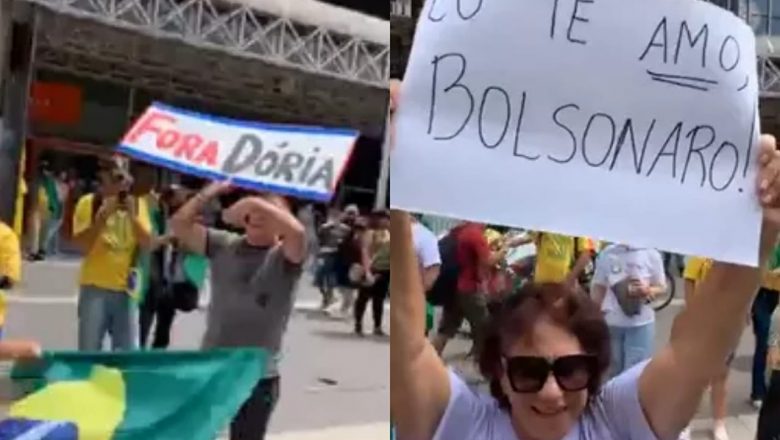 Vídeo: Coronel Tadeu mostra manifestação impressionante na Av. Paulista pró-Bolsonaro e contra Doria