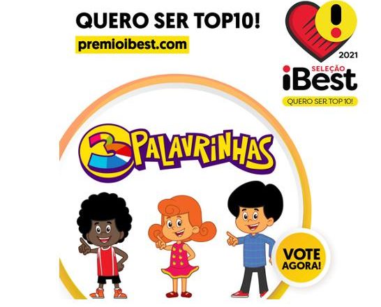 3 Palavrinhas concorre a melhor projeto infantil no prêmio iBest 2021