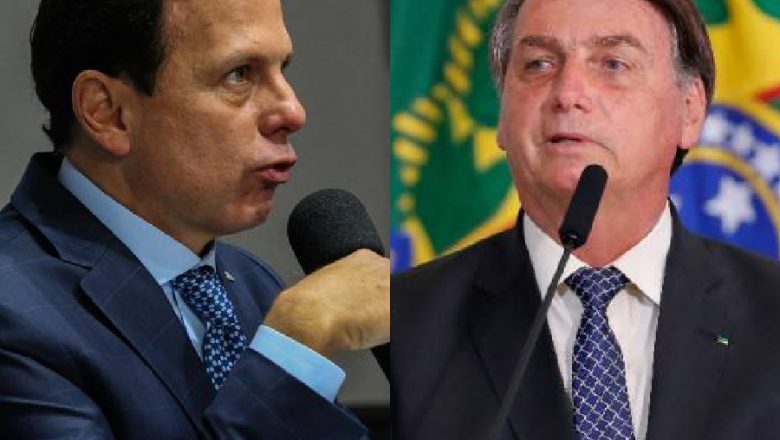 Após Bolsonaro chamá-lo de ‘vagabundo’, Doria rebate: “Fique tranquilo, vou te vacinar”