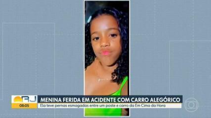 Menina perde a perna em acidente com carro alegórico na saída do Sambódromo; outra perna está em estado crítico – Globo.com