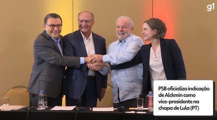 PSB indica Alckmin para ser vice na chapa com Lula – Globo.com